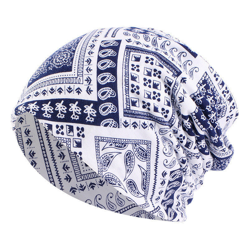 New Warm Couples Pullover Print Bandana Hat Limorista