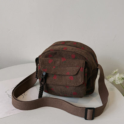Corduroy Cloth Bag Women&