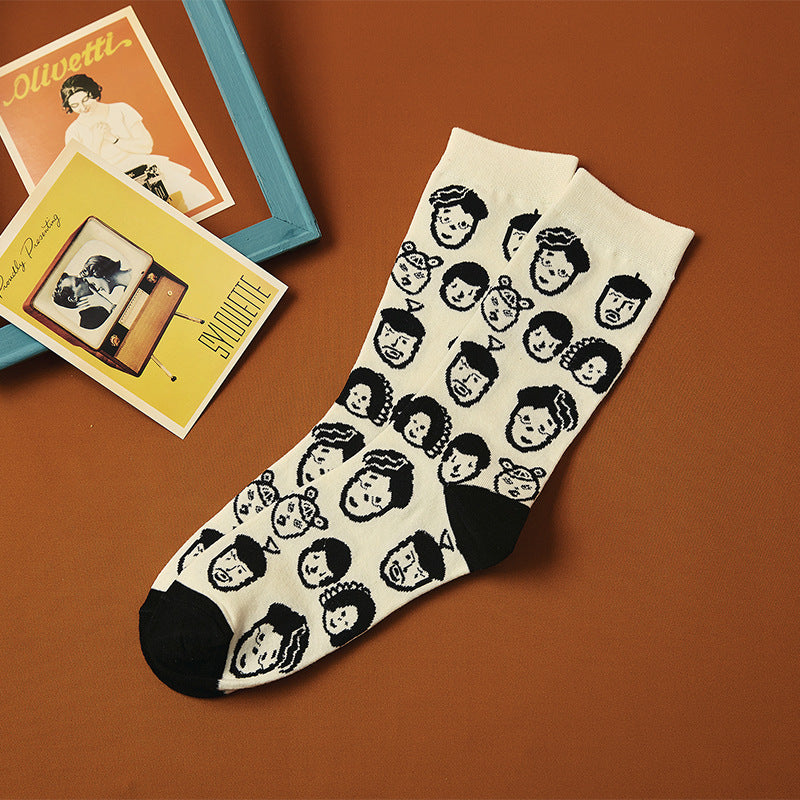 Socks Female Spring And Summer Personality Cartoon Couple Socks Limorista