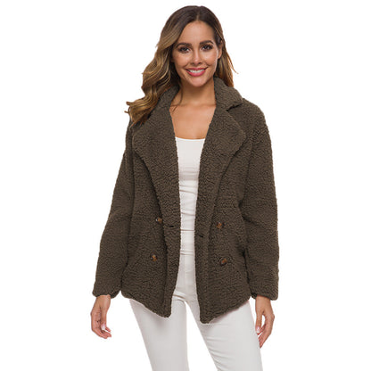 European And American Lamb Fleece Thickened Women&