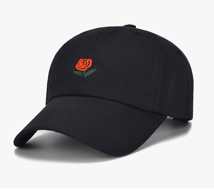 Flag Striped Male and Female Students Winter Personality Embroidery Duck Tongue Bend along Baseball Hip Hop Hat Soft Top Limorista