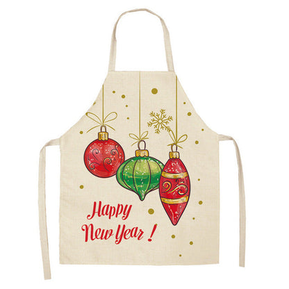 Christmas Series Cotton And Linen Apron Limorista