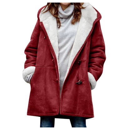 Medium length hooded coat Limorista