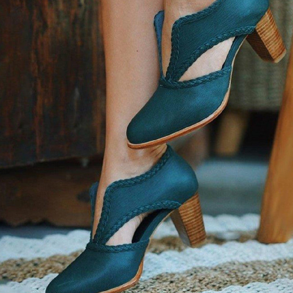 Pointed High Heel Shoes Side Zipper Leather Boots Limorista