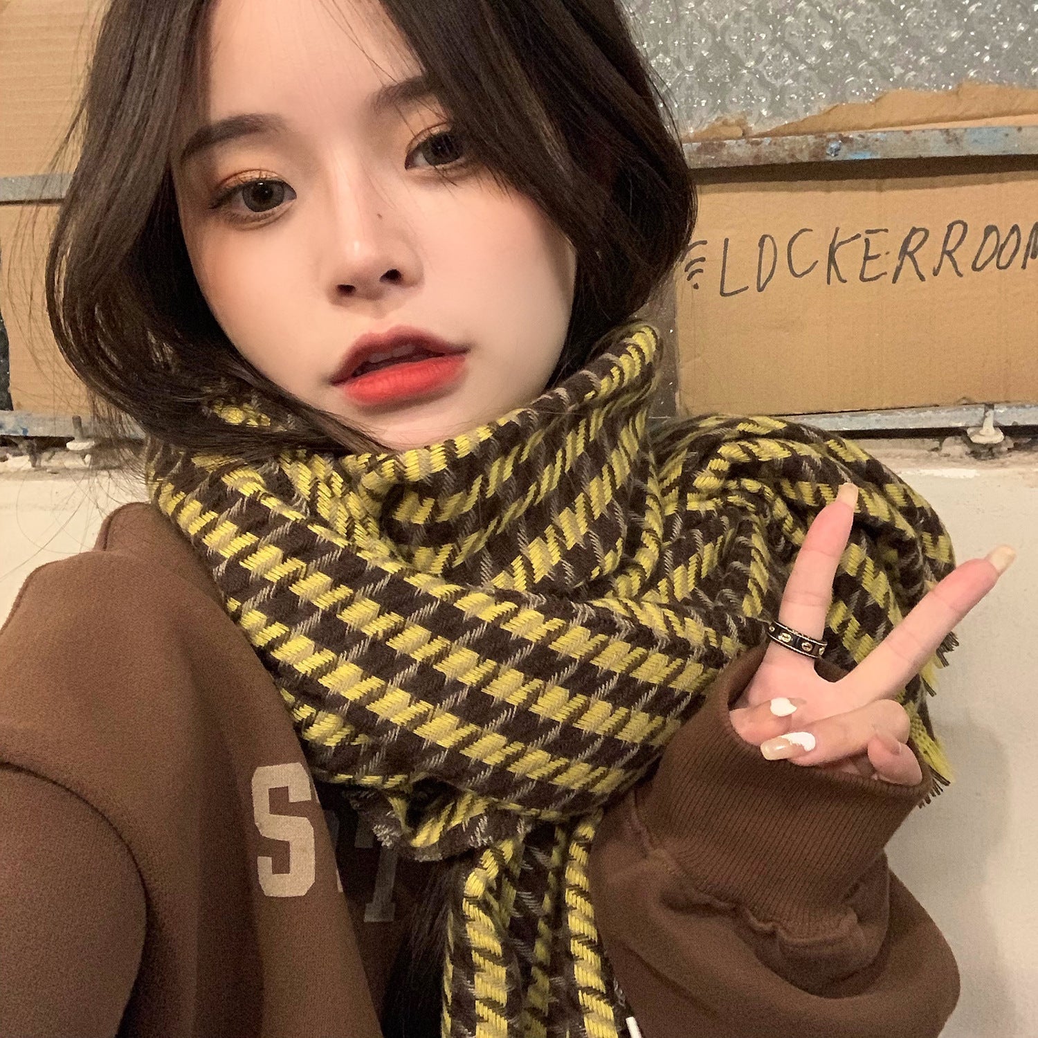 Korean Version Of All-match Student Shawl Warm Scarf Men Trendy Limorista