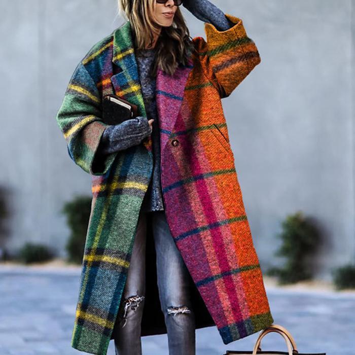 Coat Print Dragon And Phoenix Woolen Limorista