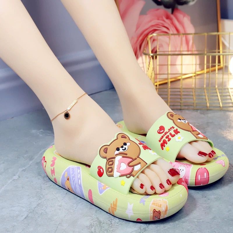 Cartoon Thick Flip-flops Home Indoor Non-slip Soft Bottom Limorista