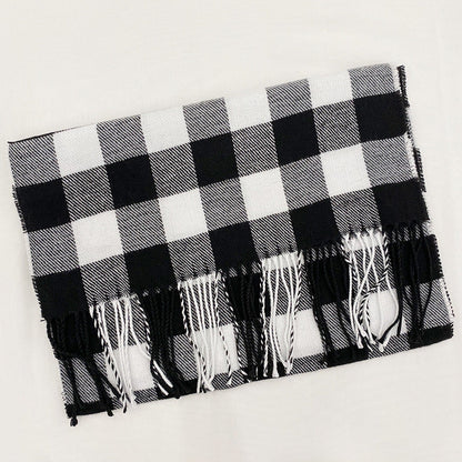 Autumn And Winter British Style Plaid Scarf Winter Limorista