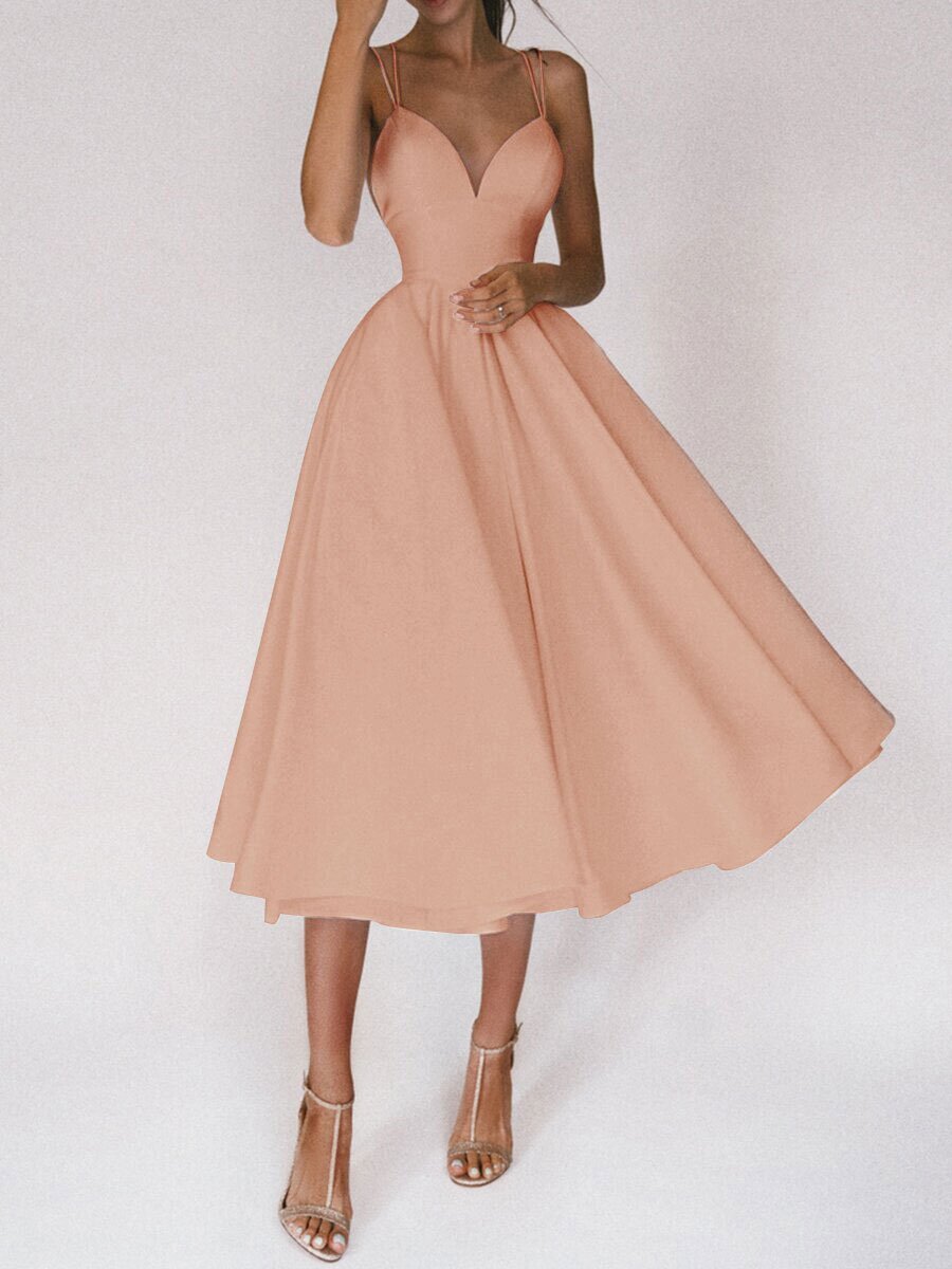 Sexy V-neck Suspender Dress Summer Fashion A-Line Long Dresses For Women Limorista