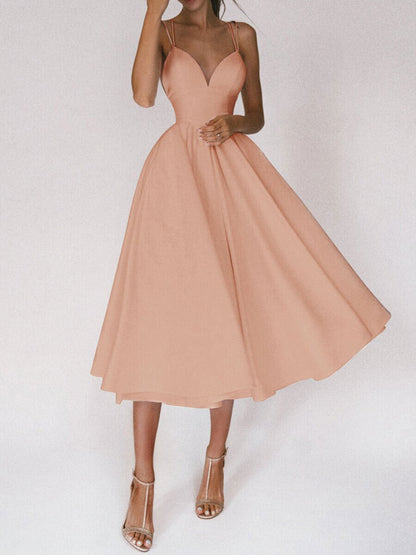 Sexy V-neck Suspender Dress Summer Fashion A-Line Long Dresses For Women Limorista