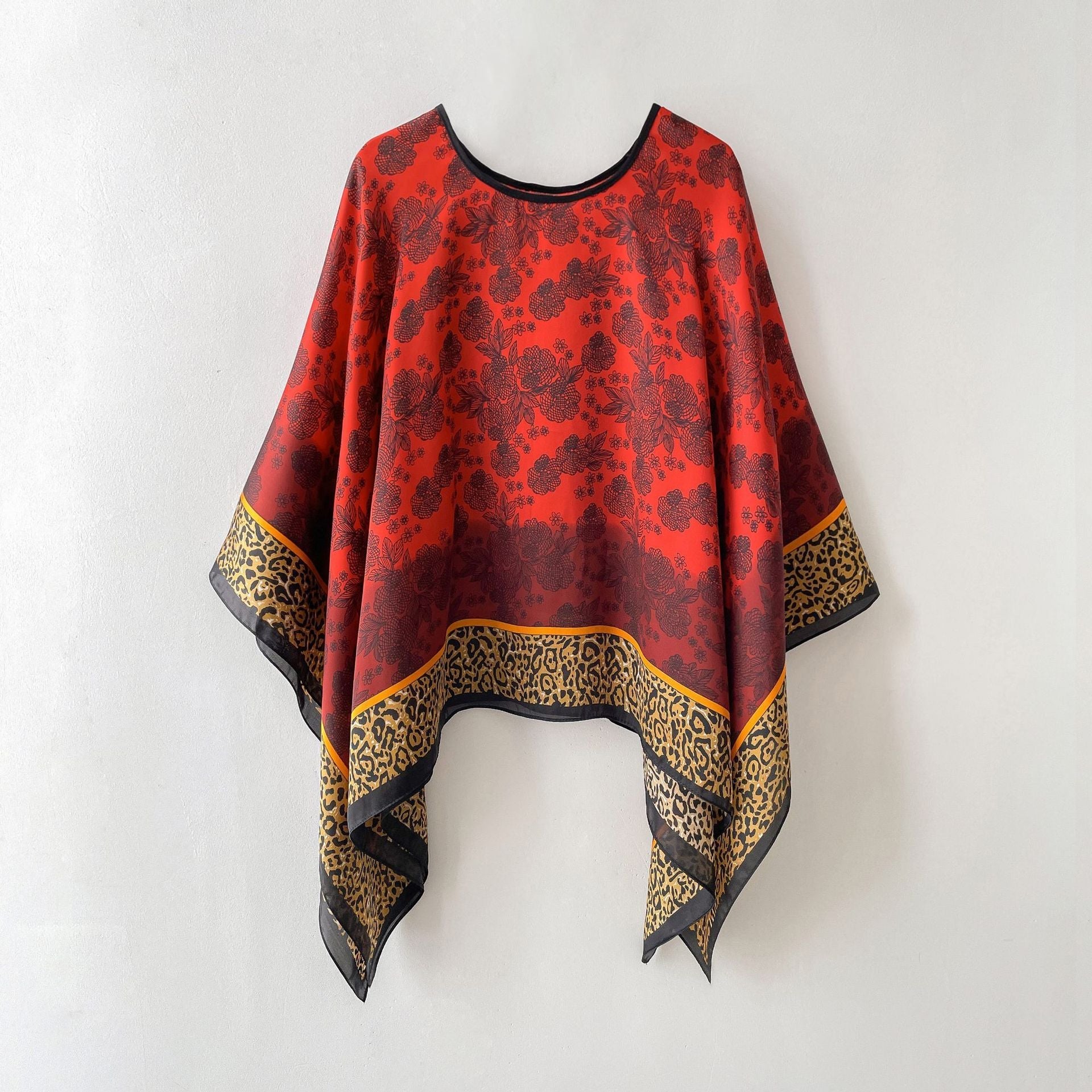 Silk Scarf Artificial Silk Sunscreen Scarf For Women Pullover Shawl Limorista