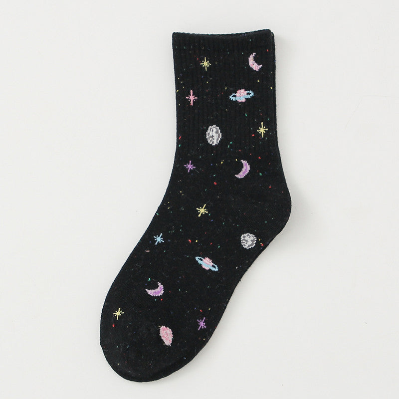 Planet Space Cartoon Women&