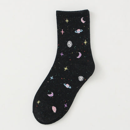 Planet Space Cartoon Women&
