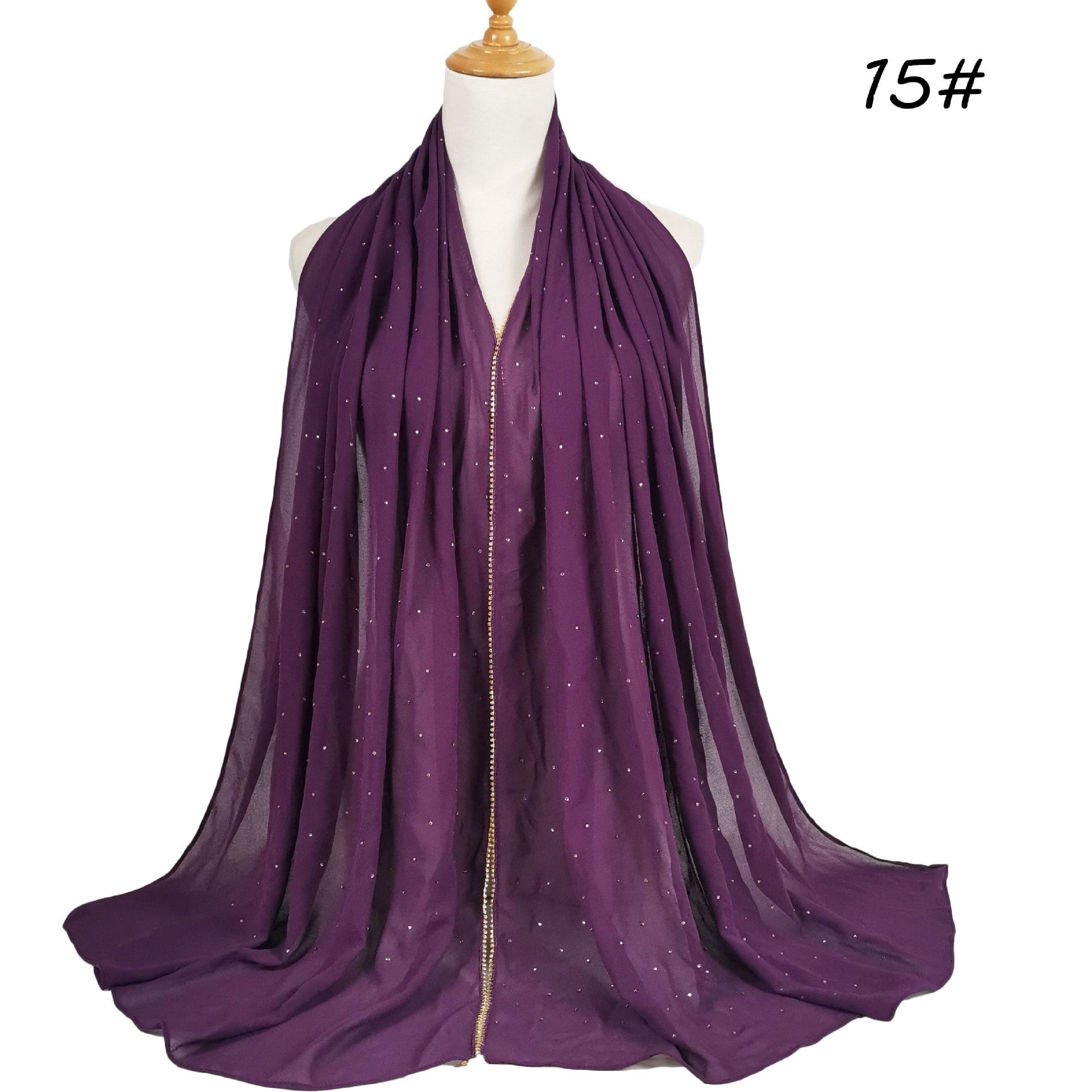 Chain Pearl Chiffon Hui Hood Limorista