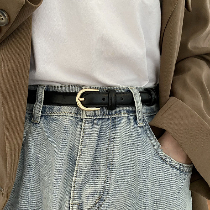 Super Easy To Match Soft Leather Belt Simple And Advanced Limorista