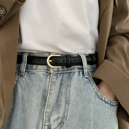 Super Easy To Match Soft Leather Belt Simple And Advanced Limorista