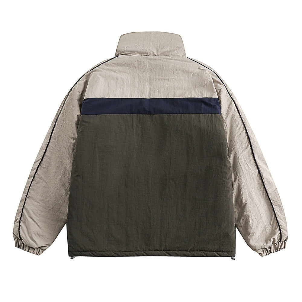 Casual Loose Solid Color Coat Japanese Trendy Cotton-padded Coat Limorista