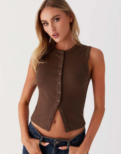 Slim Fit Sleeveless Waistcoat Vest Women Limorista