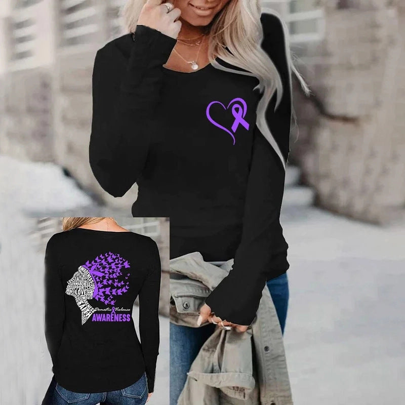 Digital Printing Loose Casual Ladies T-shirt Limorista