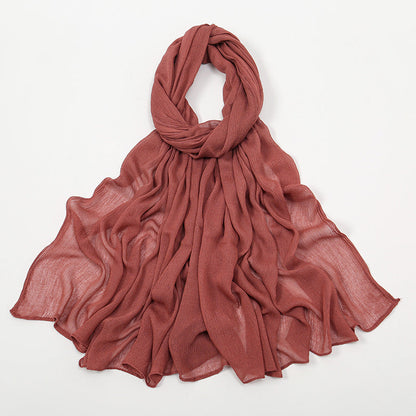 Curling Rayon Wrinkle Scarf Women&