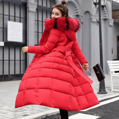 Slim-fit Over-the-knee Padded Cotton Coat Winter Coat Limorista