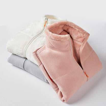 Fashion Outdoor Polar Fleece Double-sided Coral Fleece Jacket Limorista