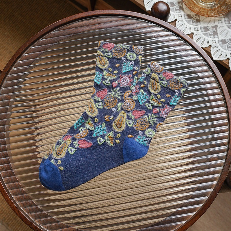 Mid-tube Pile Socks Autumn And Winter Korean Version Of Sen Series Limorista