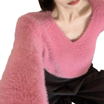 Imitation Marten Knitted Women&
