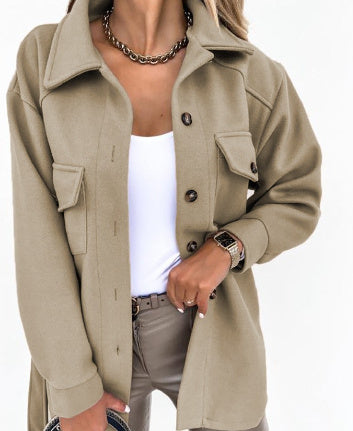 Fashionable Lace-up Small Fragrant Jacket With Pockets Limorista