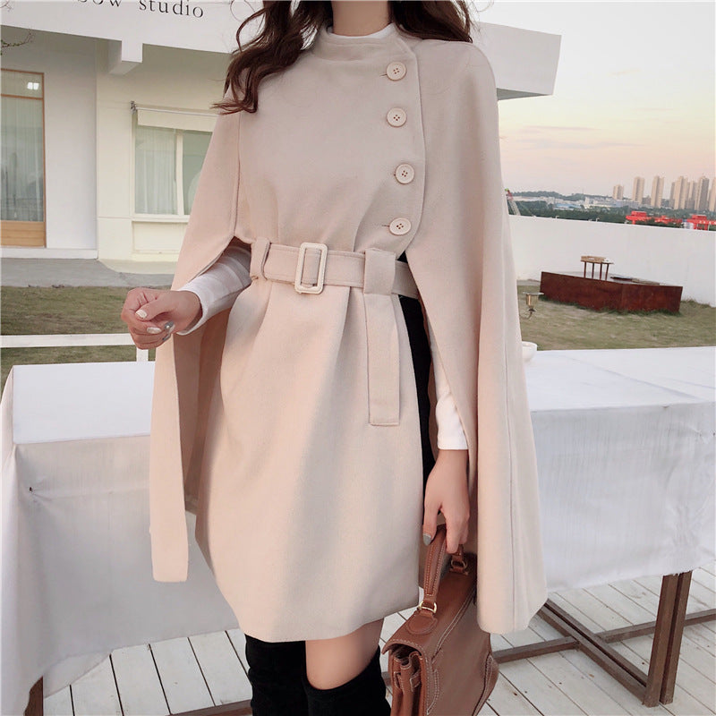 All-match Cloak Woolen Coat Autumn And Winter Limorista