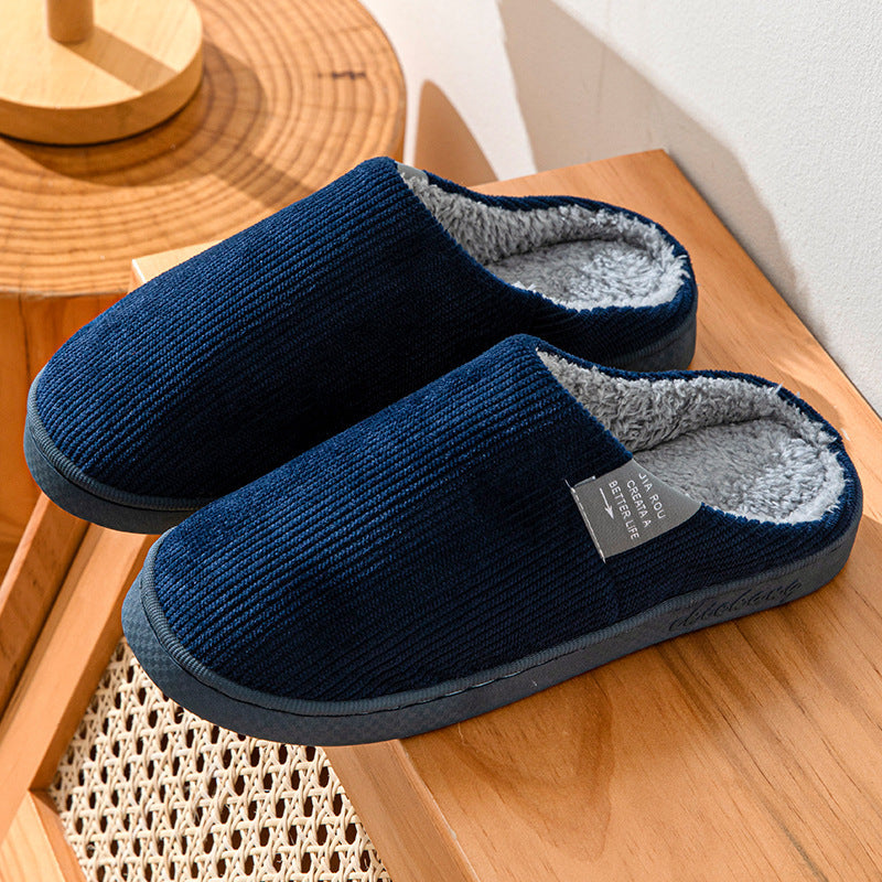 Home Indoor Wear-resistant Non Slip Cotton Slippers Limorista