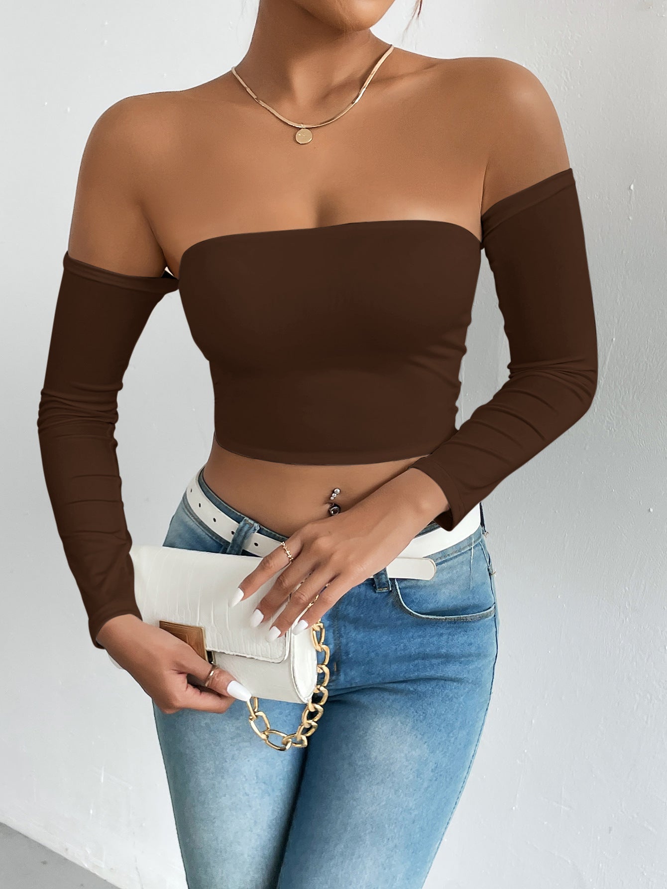 European And American Camisole Waist Trimming Short Sleeve Limorista