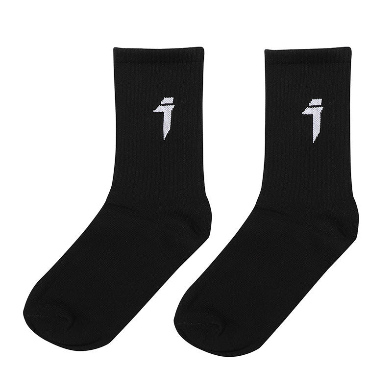 Couple Tide Hosiery Machine Neng Feng Athletic Socks Hip Hop Pure Cotton Knitted Tube Socks Limorista