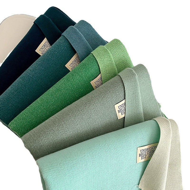 Double-sided Artificial Cashmere Scarf Women&