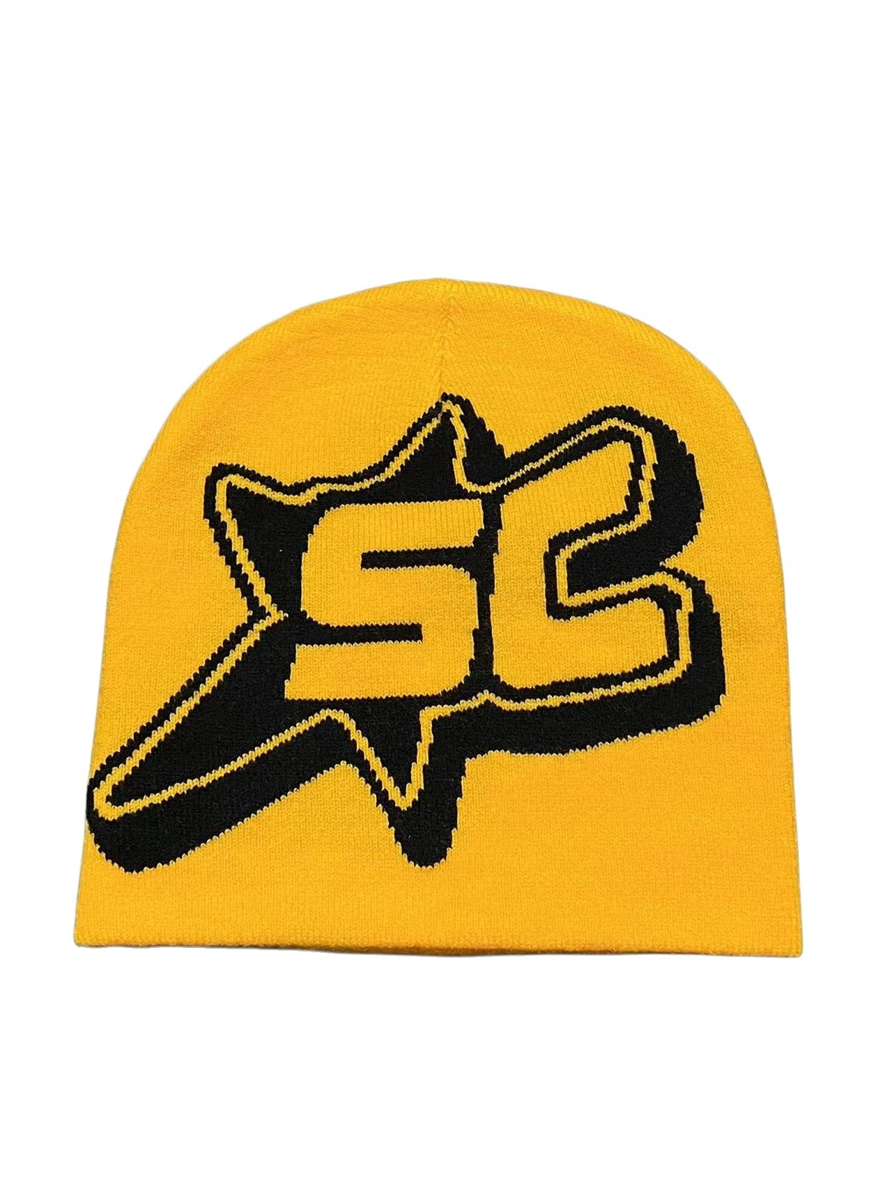 Jacquard Letter SC Trend Knitting Sleeve Cap Limorista