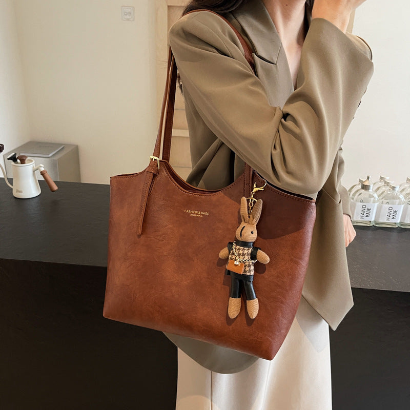 Fashion Unique One-shoulder Oil Wax Leather Bag Limorista