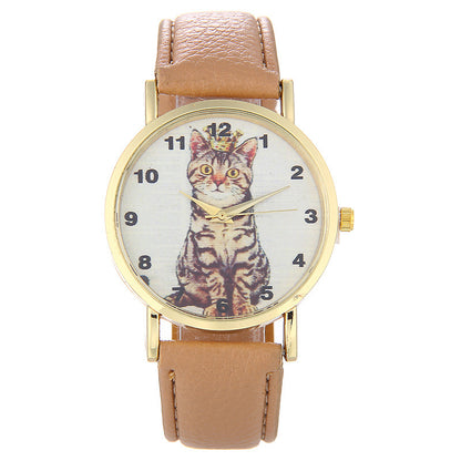 Squatting cute kitten pattern Watch Limorista