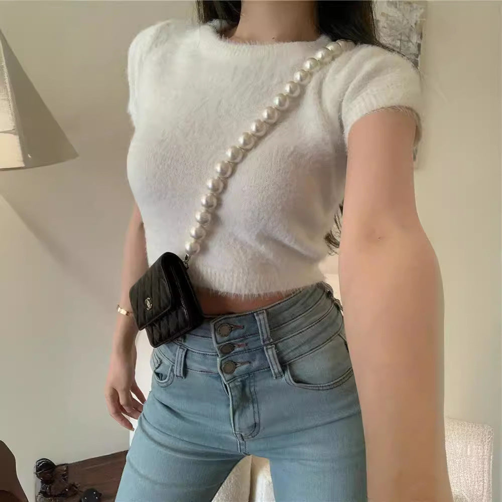 Short Sleeve Slim Fit Inner Wear Bottoming Shirt Limorista