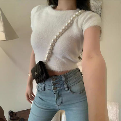 Short Sleeve Slim Fit Inner Wear Bottoming Shirt Limorista
