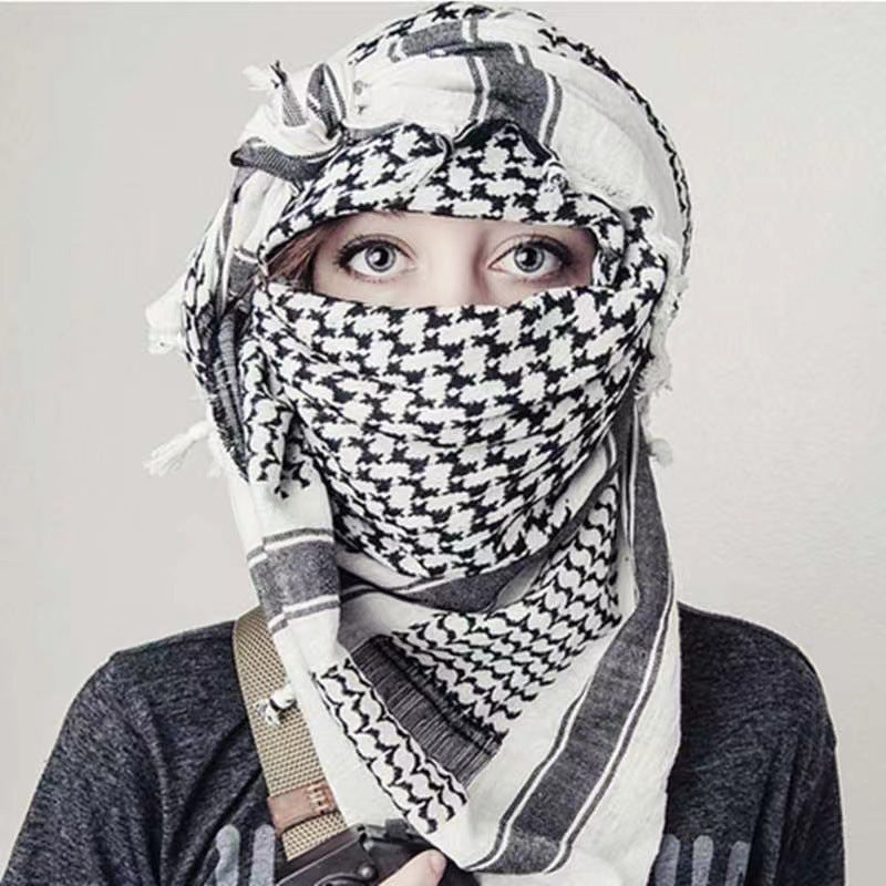 New Four-side Tassel Outdoor Tactics Headscarf Limorista