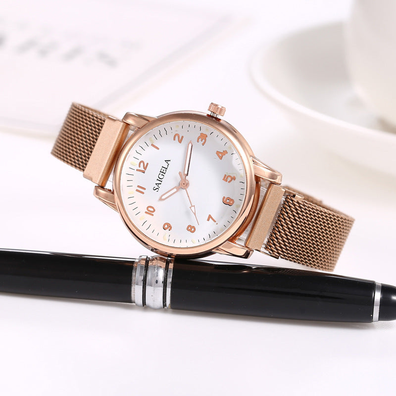 Milan Mesh Strap Magnetic Buckle Digital Women&