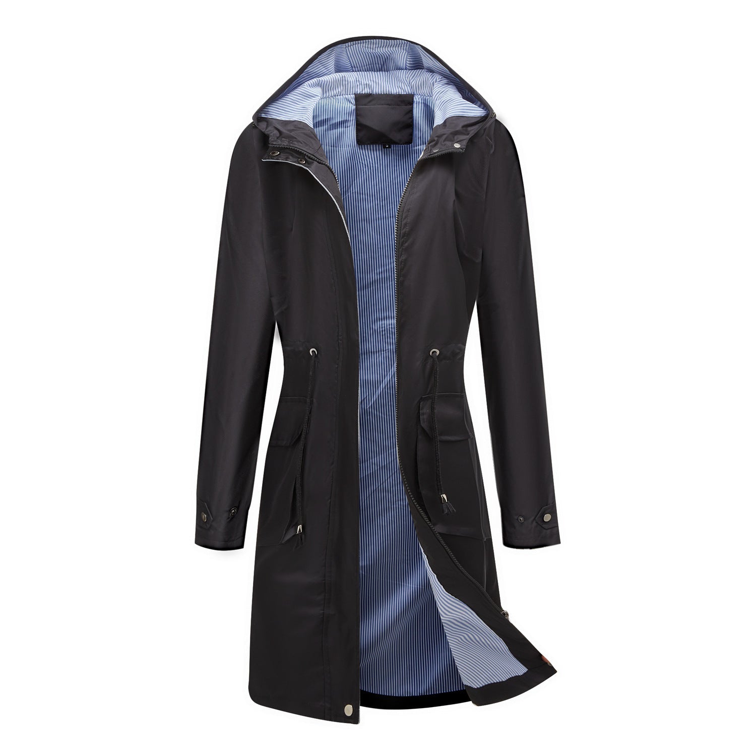 Long Casual Windbreaker Women&