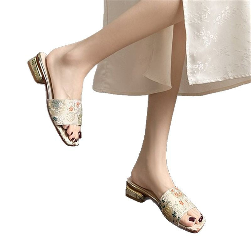 Outdoor All-matching Square Toe Sandals Limorista