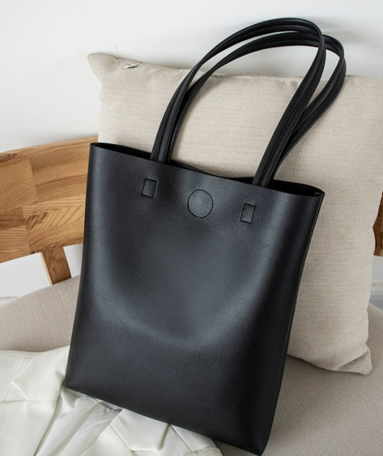 Korean Style Soft Leather Tote Bag Student All-match Simple Limorista