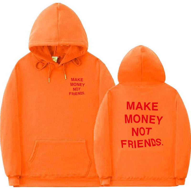 Letter printed Hoodie men&