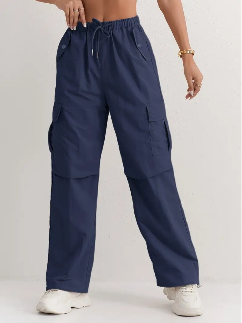 High Waist Drooping Quick-drying Leisure Wide Leg Track Pants Limorista