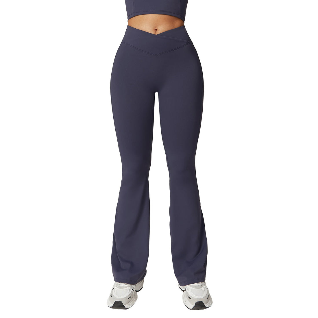 Hip Lifting Yoga Bell-bottom Pants Nude Feel Cross High Waist Limorista