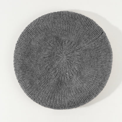 Soft Glutinous Mohair Knitted Plush Knitted Hat Limorista