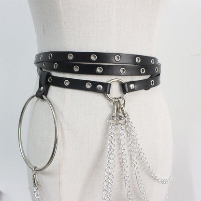 New Punk Concave Shape Waist Chain Leisure Limorista