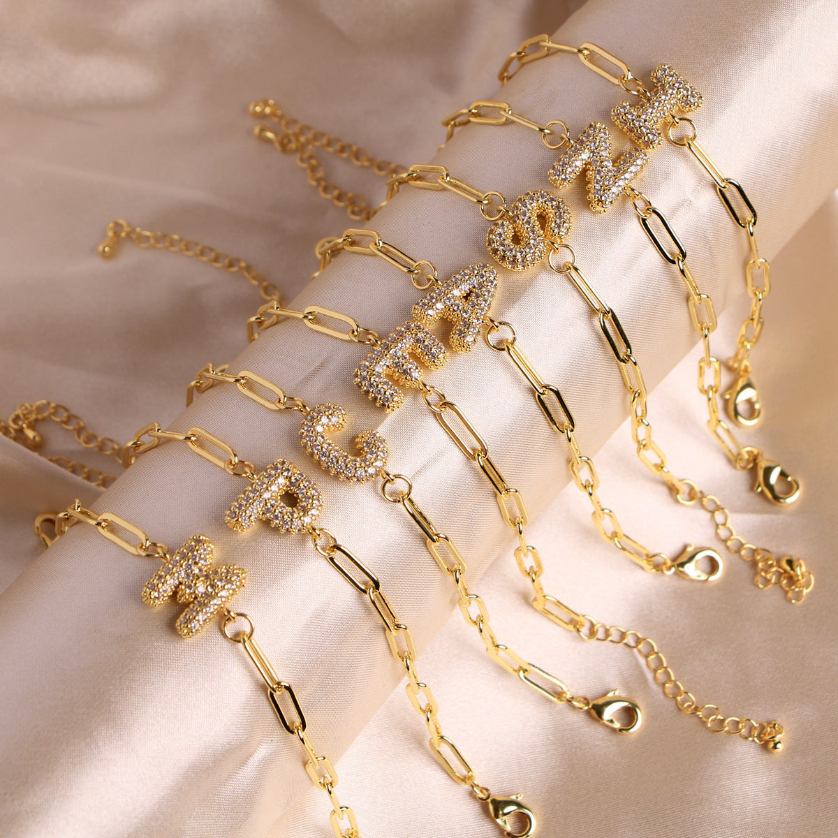 18K Bubble Balloon 26 English Zircon Clip Bracelet Limorista